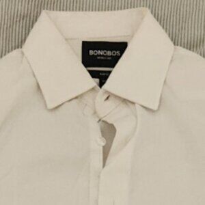 Bonobos Desk To Dinner slim fit poplin solid white dress shirt - small